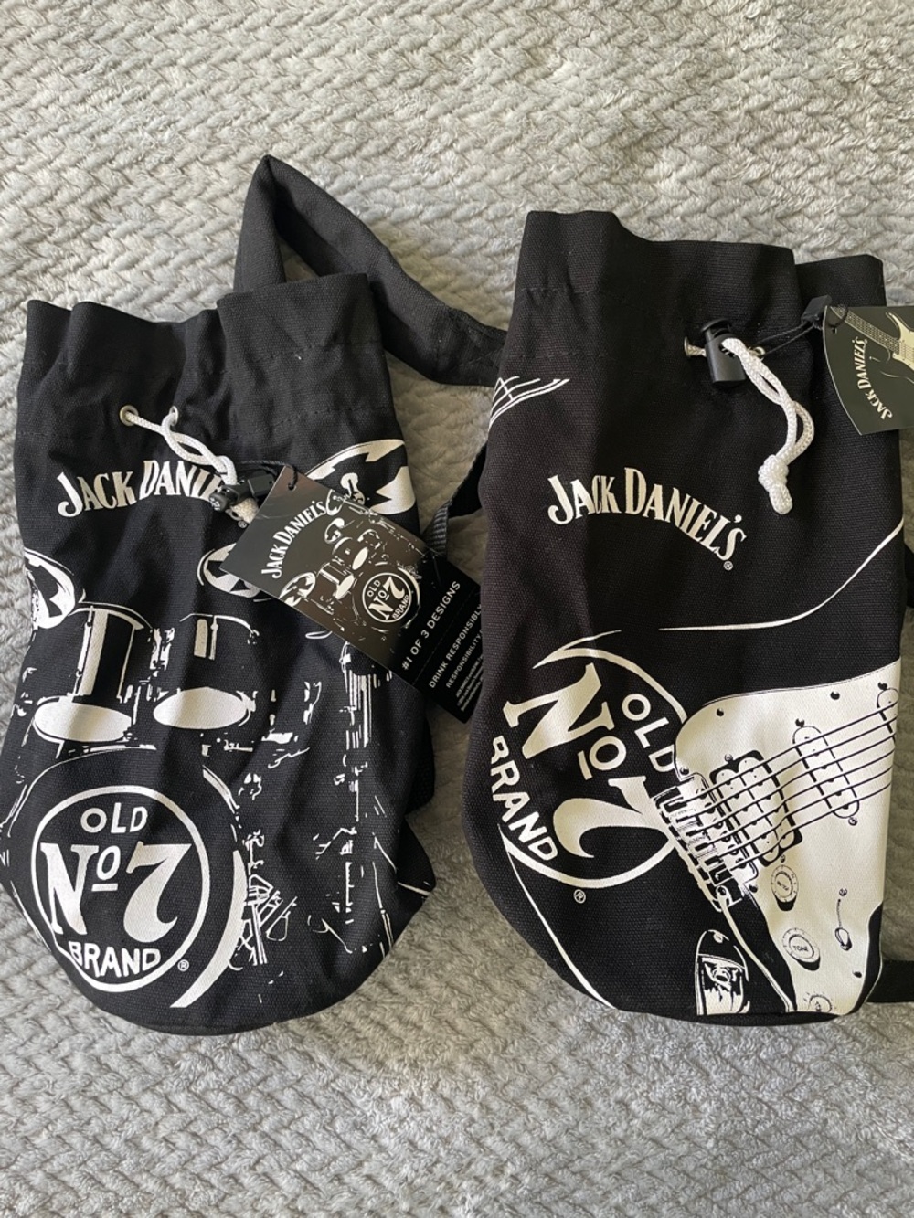 NWT Jack Daniels Drawstring Tote Bags
